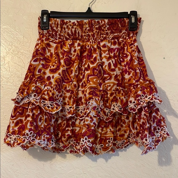 House of Harlow 1960 Floral Ruffle Skirt - Picture 1 of 8